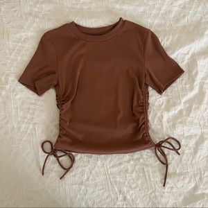 Zara Top Ruched Sides